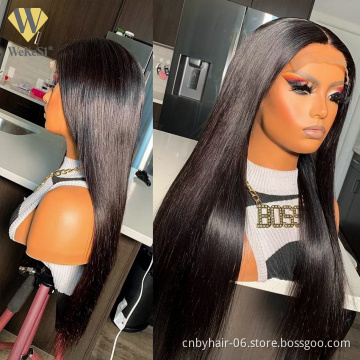 Top Quality Transparent Full Lace Human Hair Wig,Hd Transparent Lace Front Virgin Human Hair Wig,Russian Luxury Women Human Hair